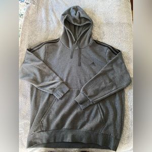 Men's adidas Feel Cozy Pullover Fleece Hoodie - Dark grey - 2XL